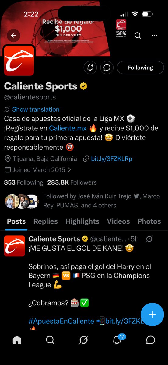 n0va_21's tweet photo. @Brian_BA9 @calientesports #MasAccionMasDiversion
Pronóstico 
Pumas 4 América 2

Vamos pumas carajoooooo https://t.co/LqiXh7hHHJ