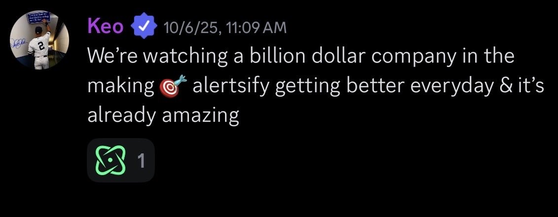 KeoOptions's tweet photo. I said this 7 months ago &amp; I still stand by it.

@Alertsify has exceeded my expectations &amp; more even though I always thought it was amazing to begin with. 

Loved watching this grow from the ground up.

@EnhancedMarket you should be proud!💚

Billion dollar company. https://t.co/WPgpc9ARdk