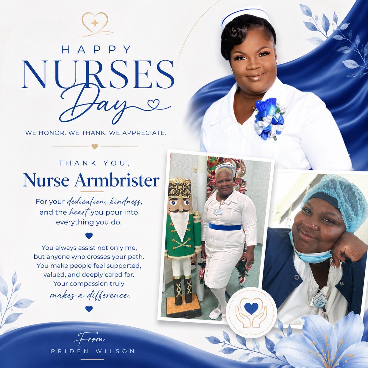 PridenWilson's tweet photo. PoV: only me have nurse! 😂💙

I appreciate you, Nurse Armbrister. You’ve gotten me through some hard times, been there through the late nights, and always showed up when I needed support the most. https://t.co/fQYMPNmejB