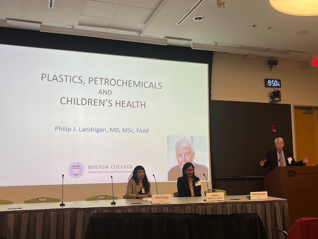 CUGHnews's tweet photo. @NIH @ECHOChildHealth @keithmartinmd @CUGH_TAC Here are some more highlights from today's event:  We heard from experts, including long time CUGH member Phil Landrigan, on how chemical exposures influence child health and development, with a focus on plastics and air quality.

@keithmartinmd https://t.co/jJL95cwlY7