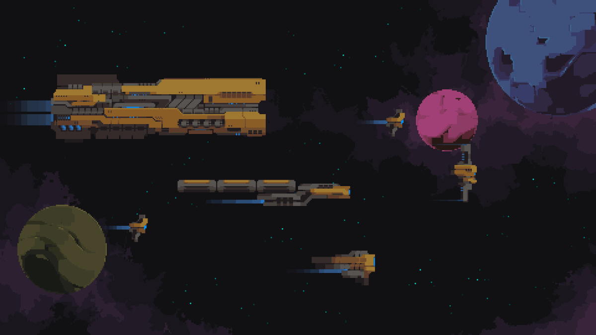 UnfuneralOD's tweet photo. space fleet done

#pixelart #gamedev https://t.co/6F7acCYVsJ
