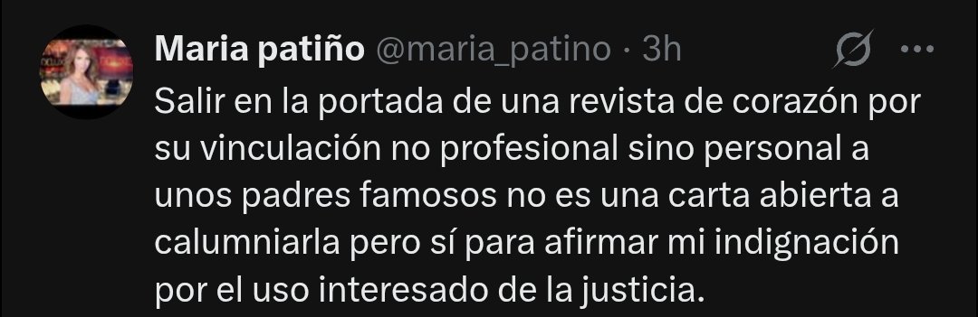 No se que me da más pena:
Que Julia Janeiro diga todo lo que ha sufrido,que la persona que estaba en TV diariamente hablando de su padre sonría ante la decisión que ha tomado o que María Patiño  no entienda el paso que da porque ellos están en su casa.
#YoMeRebelo7M #YoMeRebelo8M
