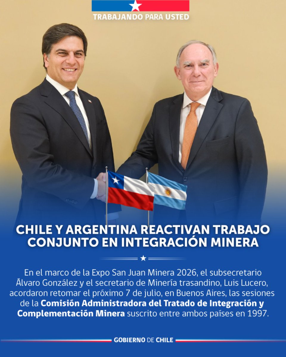 Ministerio de Minería de Chile tweet media