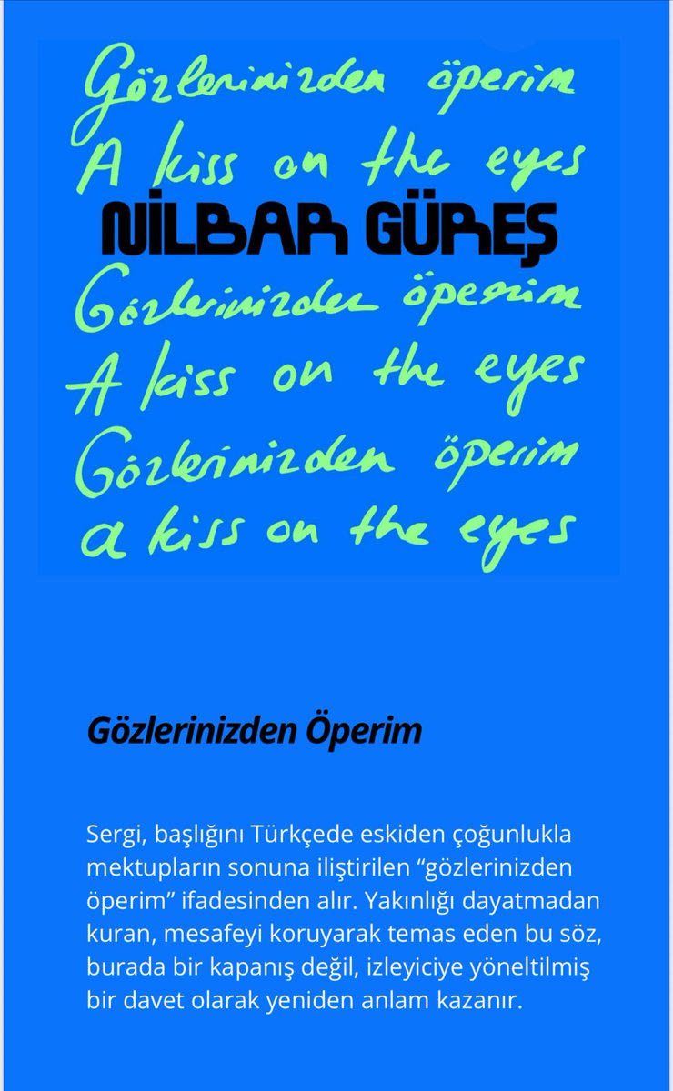 UlgenElif's tweet photo. The Turkish Pavillion hosting Nilbar Güreş’s exhibition “A Kiss on the Eyes” is inaugurated at the Venice Biennale. 

Under the auspices of @MFATurkiye and @TCKulturTurizm and through dedicated efforts of @iksv_istanbul Türkiye has been proudly flying its flag at @la_Biennale 🇹🇷 https://t.co/iuac8MByqf