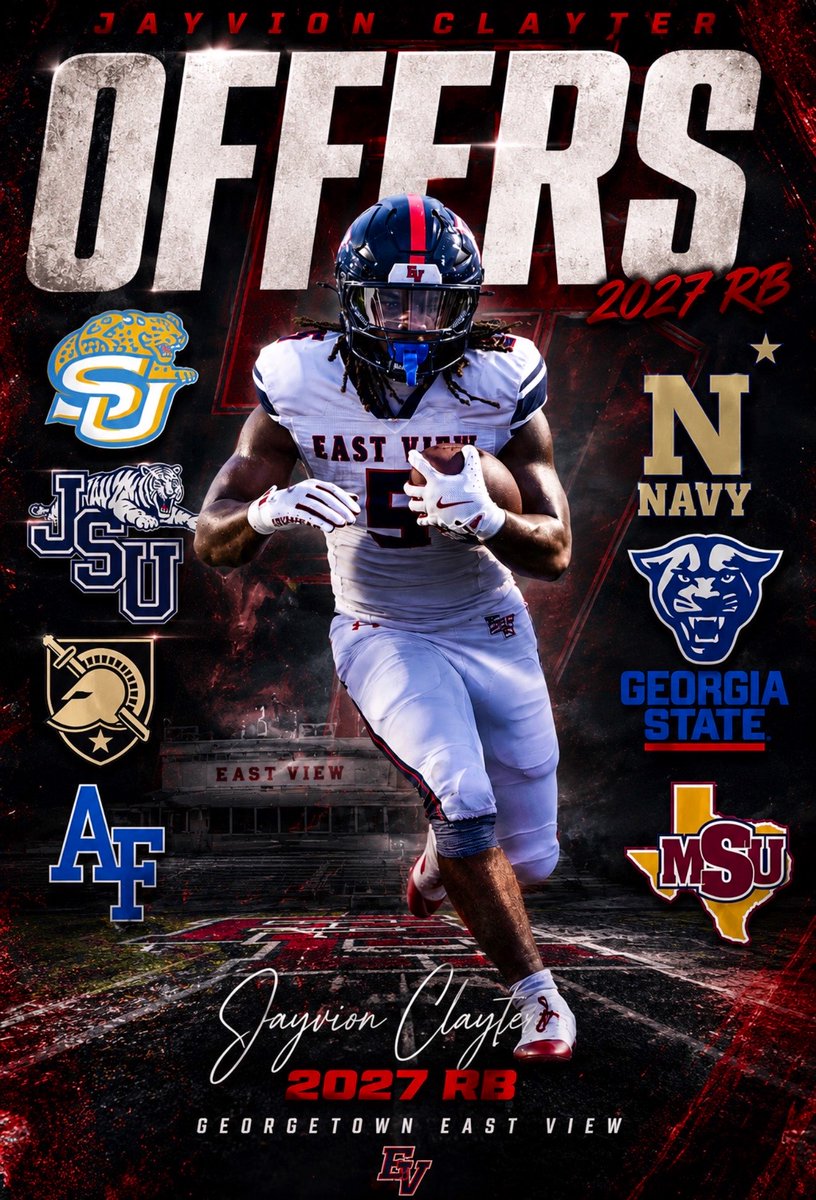 jayvion_clayter's tweet photo. Mediocre people don’t like high achievers, and high achievers don’t like mediocre people. — Nick Saban

Blessed, but the job not finished‼️ #AGTG #TXHSFB #2027RB

@EastviewHFC @CoachDeeHaskins @CoachDPearce @burrch23 @Andrew_Ivins @Perroni247 @adamgorney @samspiegs @gabrieldbrooks @JScruggs247 @TFloss32 @coachEnriquectx  @GPowersScout @CoachTroop3 @GregBiggins @SWiltfong @TomLuginbill @Jason_Howell @dctf @GHamiltonOTF @ChadSimmons_ @Hayesfawcett3 @BrandonHuffman @RespectxSports @TomLoy247 @MikeRoach247 @Chipbrown247 @JgonzalesJr10 @BlairAngulo @Wid3outs @CJVogel_OTF @WillTurboff @JohnGarcia_Jr  @CKennedy247 @LemmingReport @SacrificeINC @BrianDohn247 @BenjaminGolan @CharlesPower @josh_newberg @Matt_Stepp817 @CoachCuddy @RecruitsCenTex