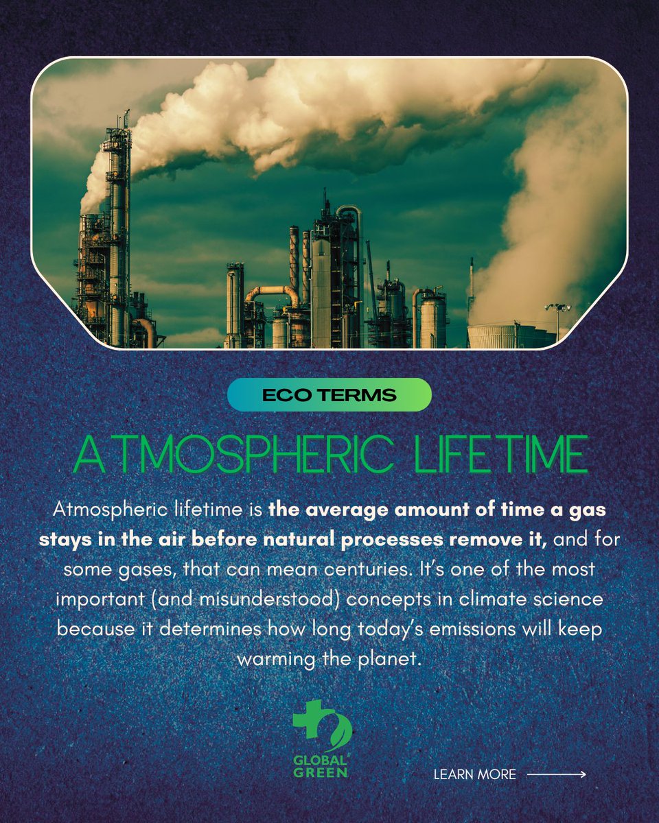 globalgreen's tweet photo. A portion of today’s carbon emissions will still be here hundreds of years from now, which means the choices we make now echo for generations long after our existence. 

#EcoTerms #ClimateCrisis https://t.co/ak1wBDuMnz