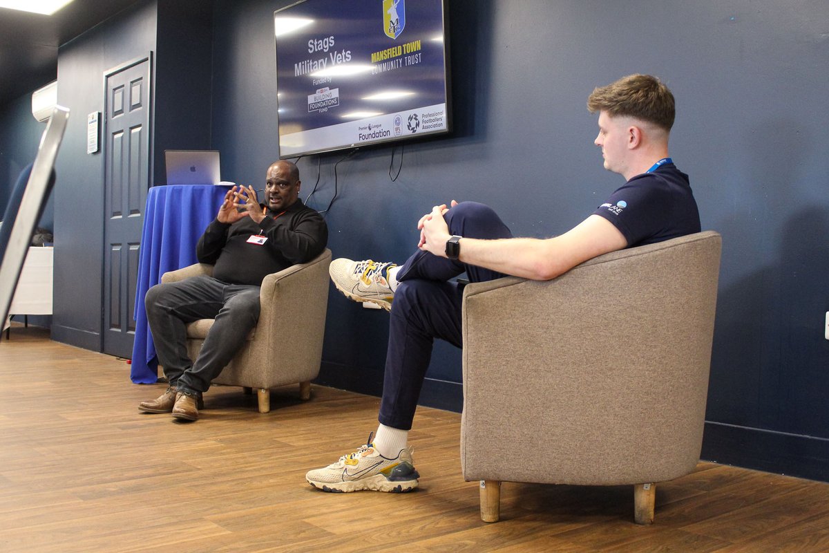 MTFC_CT's tweet photo. After a successful Stags Military Vets Programme Breakfast Launch, we’re delighted to share that our next session will take place on 11th May.

We’re inviting veterans, service families, and anyone with a military background or connection to join us for a welcoming and relaxed morning of activity and conversation.

🕤 9:30am – 11:30am
⚽ 1 hour Walking Football
☕ 1 hour Social Interaction

A great opportunity to get active, connect with others, and be part of a supportive community.

👉 Book your place here: https://t.co/93nvGbZRqz

#Stags