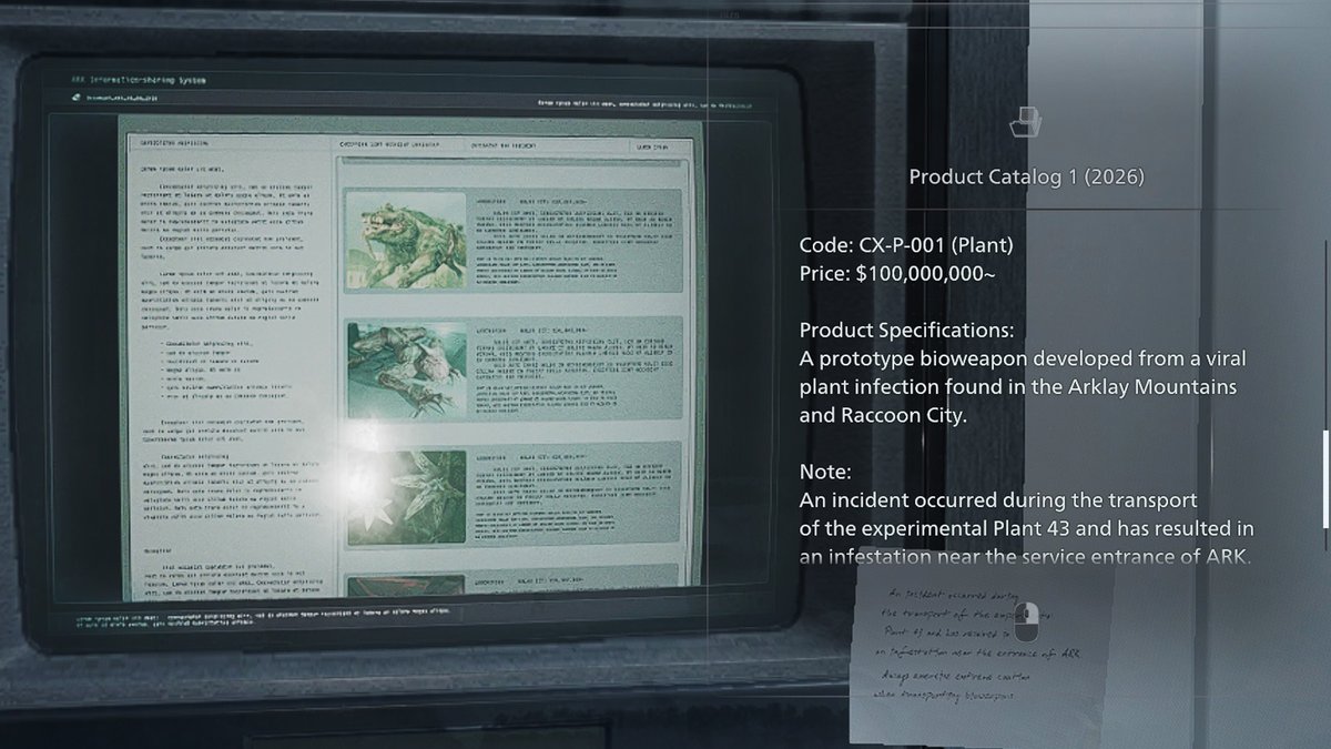 SaculMonday's tweet photo. All that money for that plant?
Itโs huge, sure, but there are better options.
Dorothy, even though it was created by accident, was much smarter, it could "infect" zombies, and it had to be weakened before we could attack it.
The same applies to Plant 43.
#REBHFun #REOutbreak https://t.co/E5HEDjQsea