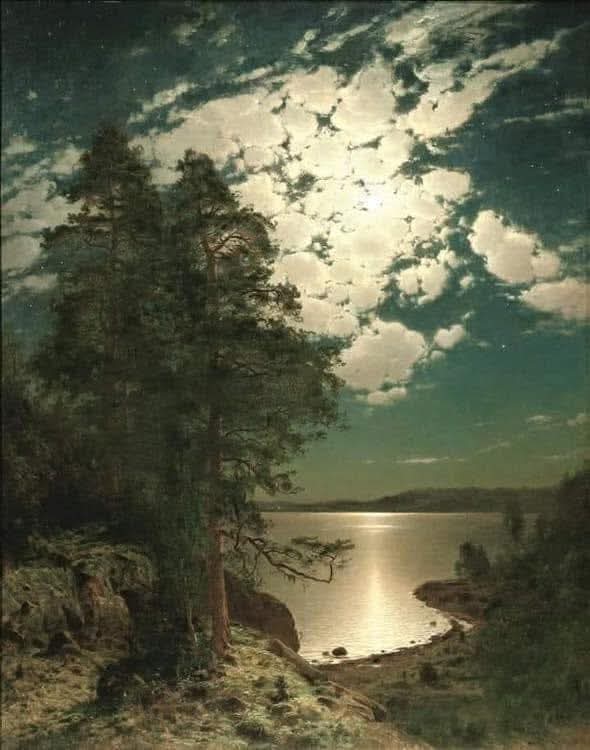 1SafetyLast's tweet photo. Moonlit Night, 1883

Hjalmar Munsterhjelm https://t.co/z7BlJiSMDT