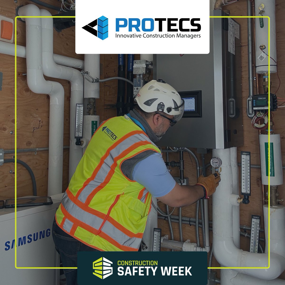 PROTECSinc's tweet photo. 🔊Day 2 - Respond: Effective response is how we turn hazard recognition into real protection!⚠️Responding includes advanced planning, proper identification of high energy hazards and selection of the right controls. 
#ConstructionSafetyWeek #AllInTogether #Respond #PROTECS https://t.co/tv3E0pWLaE