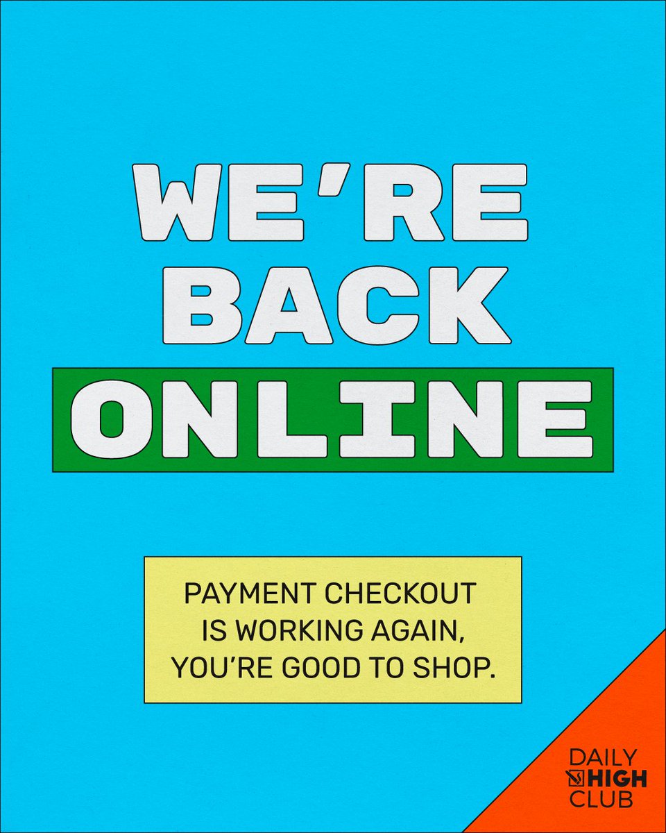 DailyHighClub's tweet photo. We're back and we're rollin', fam
Our website is only one click away!

Shop Now https://t.co/UMmaf9i6SY https://t.co/j4TWjxxCku