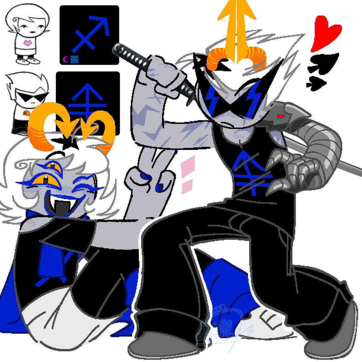 Troll versions of the alpha and beta kids
Ignore that i accidentally wrote jane instead of jade pls.. i was half asleep i swear....
—⁠☆
#homestuck