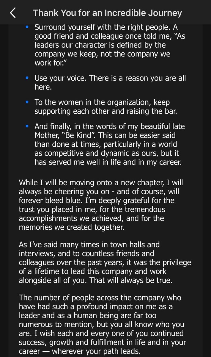 contessabrewer's tweet photo. Amy Howe’s goodbye to @FanDuel employees.  From what I witnessed over the years of interviewing her and covering the explosion in sports betting - she was highly regarded.  And younger women valued her as a role model in an industry dominated by men. https://t.co/zQbqNlNzHM