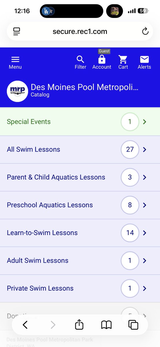 MtRainierPool's tweet photo. 📱 Registration just got easier! Browse programs, view schedules, check account details, and register from your phone or tablet.

Try our new mobile-friendly catalog today:
https://t.co/7Wy9A1mbfN https://t.co/i7ZoLu1axa