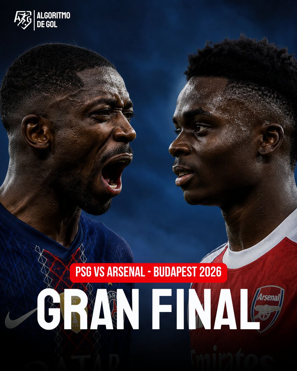 🌟🏆 ¡𝗛𝗔𝗕𝗘𝗠𝗨𝗦 𝗙𝗜𝗡𝗔𝗟!

PSG 🇫🇷 y Arsenal 🏴󠁧󠁢󠁥󠁮󠁧󠁿 disputarán la ¡¡GRAN FINAL!! de la UEFA Champions League en Budapest 🇭🇺.

La cita será el próximo 30/05 en donde los parisinos buscaran su BICAMPEONATO; mientras que el equipo de Arteta intentará ganar su primera "orejona".
