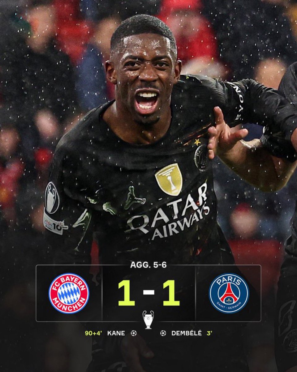 CalcioHEAT's tweet photo. El PSG es FINALISTAS de la Liga de Campeones consecutiva 🎫

180 minutos, 11 goles... y es el PSG el que avanza sobre el Bayern 😮‍💨

#BAYPSG #FCBayern #PSG #UCL #UEFA #UEL #UECL #ChampionsLeague #EuropaLeague #ConferenceLeague #NationsLeague #CalcioHeat https://t.co/8E36GEUHgA