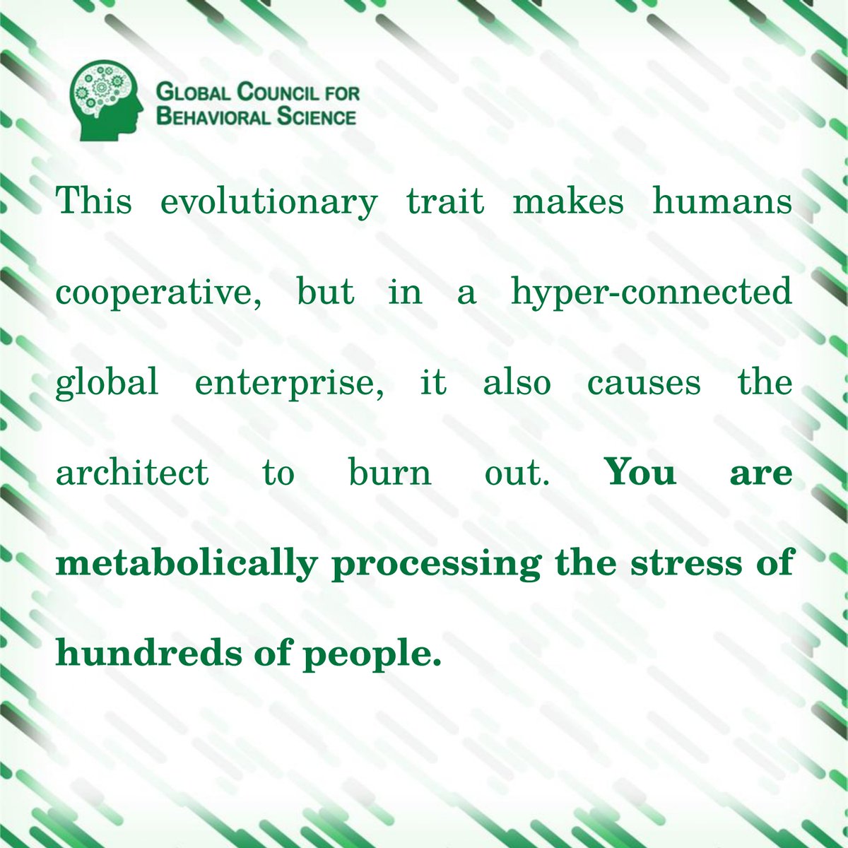 Global Council for Behavioral Science tweet media