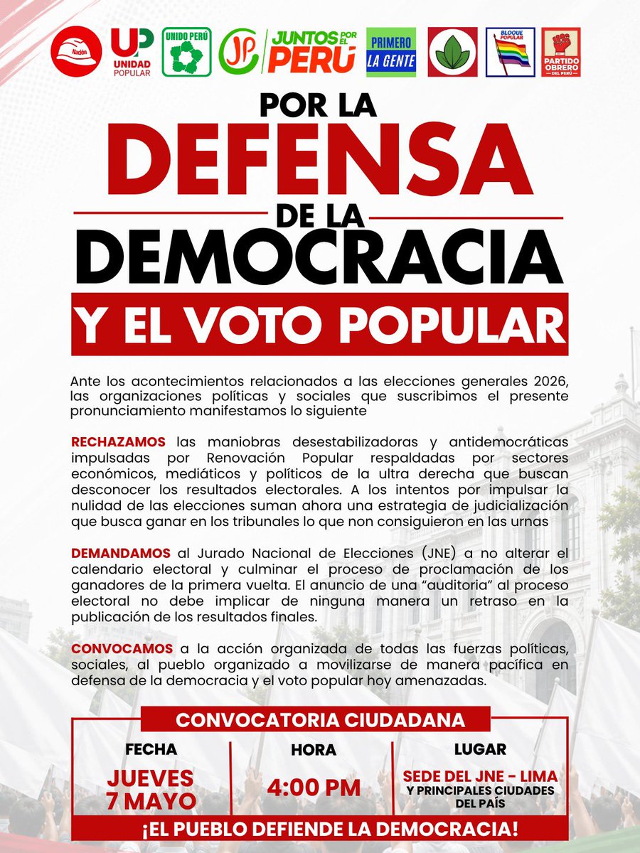 JUNTOS POR EL PERÚ tweet media