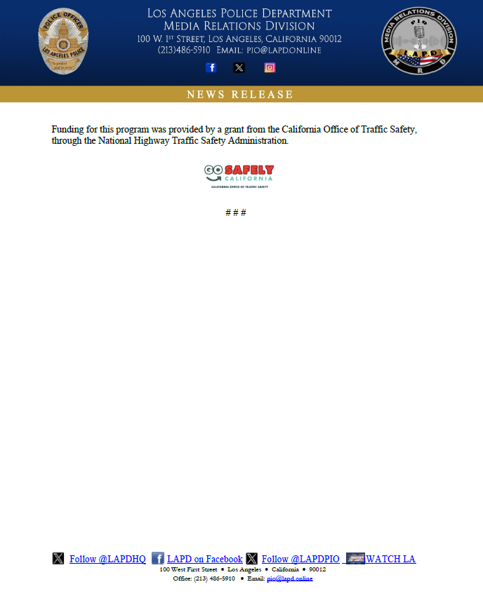 LAPD PIO tweet media