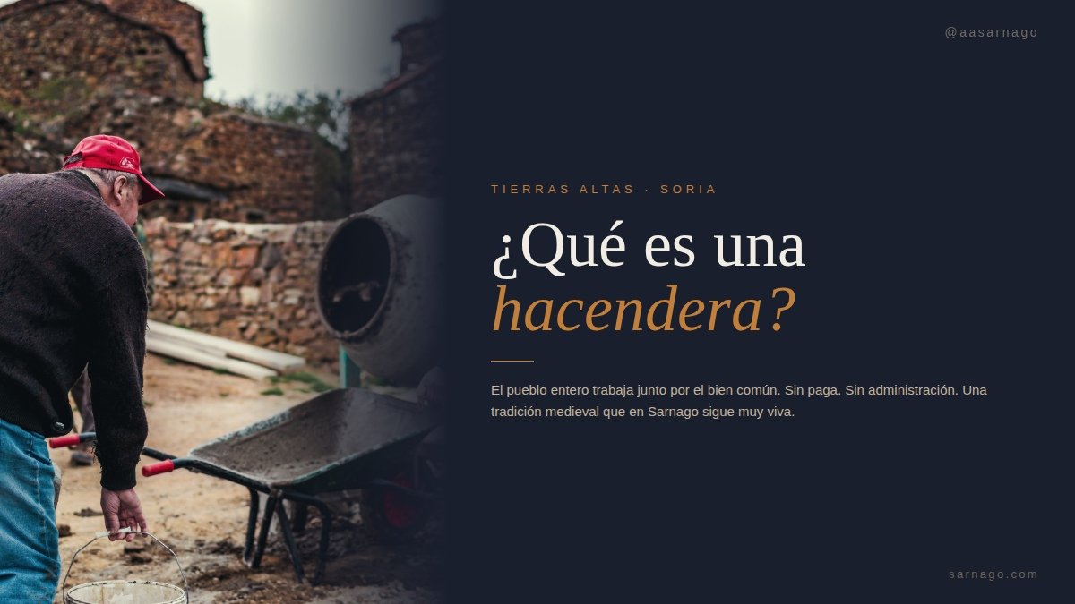 ¿Sabes lo que es una hacendera?

Una tradición medieval que casi nadie conoce y que en un pueblo de Soria seguimos haciendo cada año.

Hilo 🧵