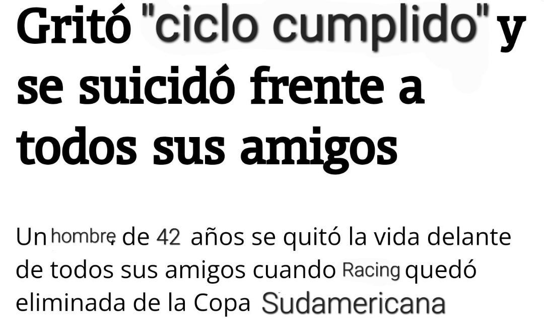 Encima en un rato juega Racing