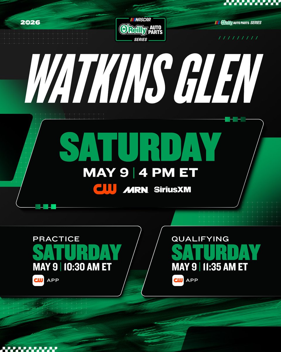 NASCAROReillyAP's tweet photo. Find us in the Finger Lakes this weekend! https://t.co/bkS9Ra0aPD