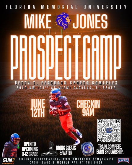 FMULionsFB's tweet photo. Come show us what you got. #footballcamp #hbcu #explorepage https://t.co/bc3Gz4fv1T