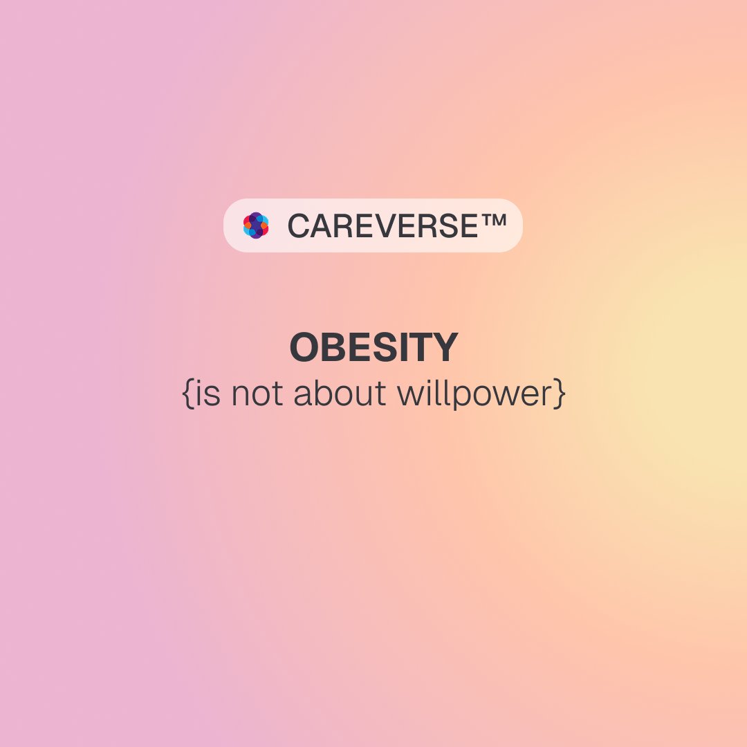 careverseai's tweet photo. Obesity is still often seen as the result of a «bad lifestyle» or lack of discipline. People are told to eat less, move more, and just take control of themselves. But modern medicine has long shown that the problem is far more complex https://t.co/CQbtwq0wrn