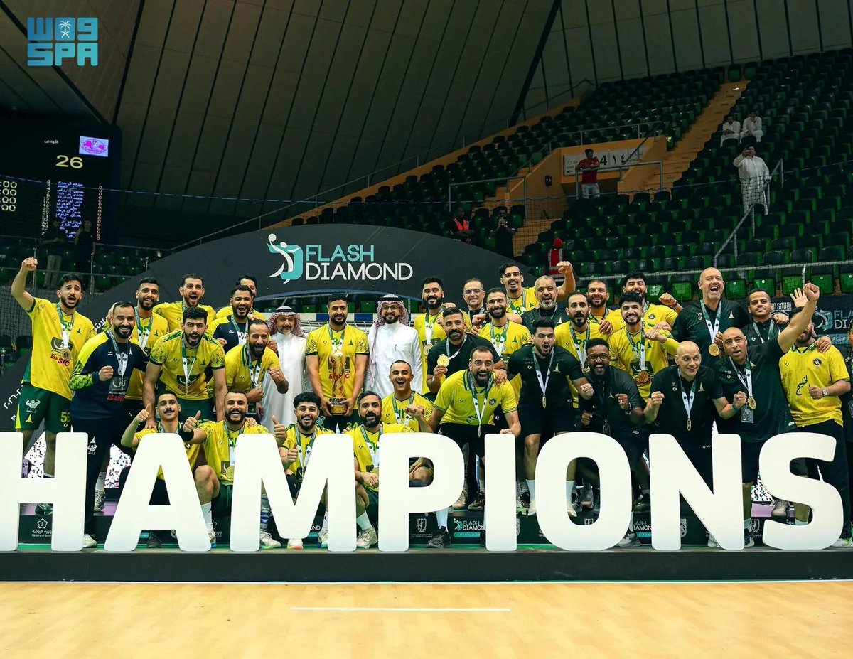 SPA_Spor's tweet photo. الخليج يتوج ببطولة النخبة لكبار اليد للموسم الرياضي 2025- 2026م.
https://t.co/zltjUeeOpH
#واس https://t.co/iLrUoYKwFU