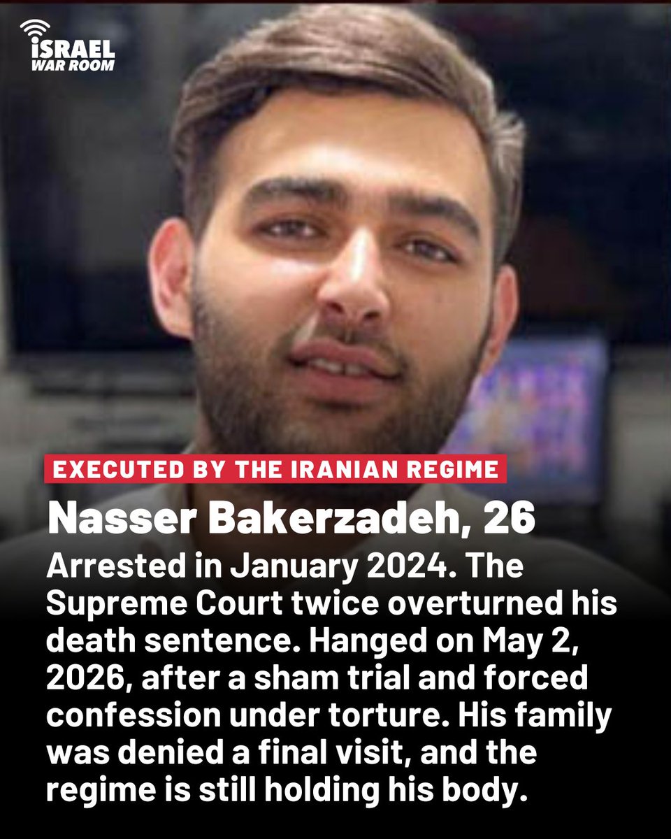 Nasser Bakerzadeh.

Executed by the Iranian regime on May 2.

Say his name.