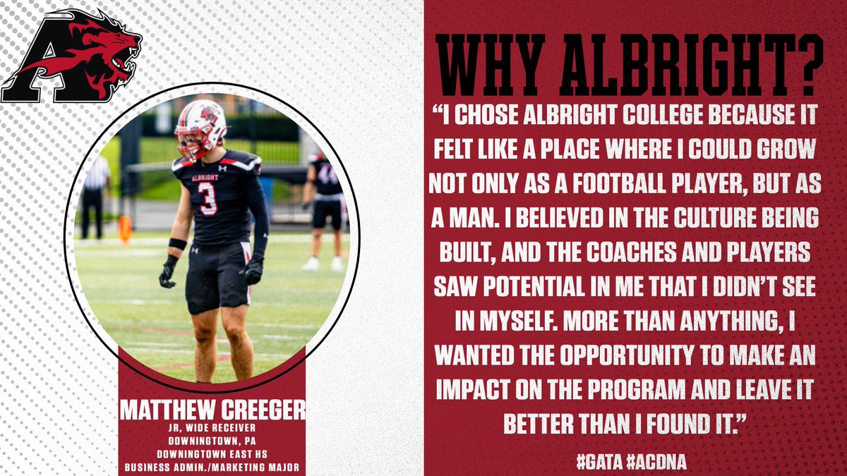 Albright Football tweet media