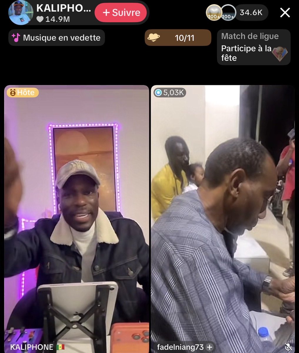 Live KALIFONE bii mogui en cours…. Plus de 12 millions récoltés pour le moment ! Teh bokoul ak cagnotte biii wadjiaa mattt 30 millions ❤️🫶❤️❤️❤️