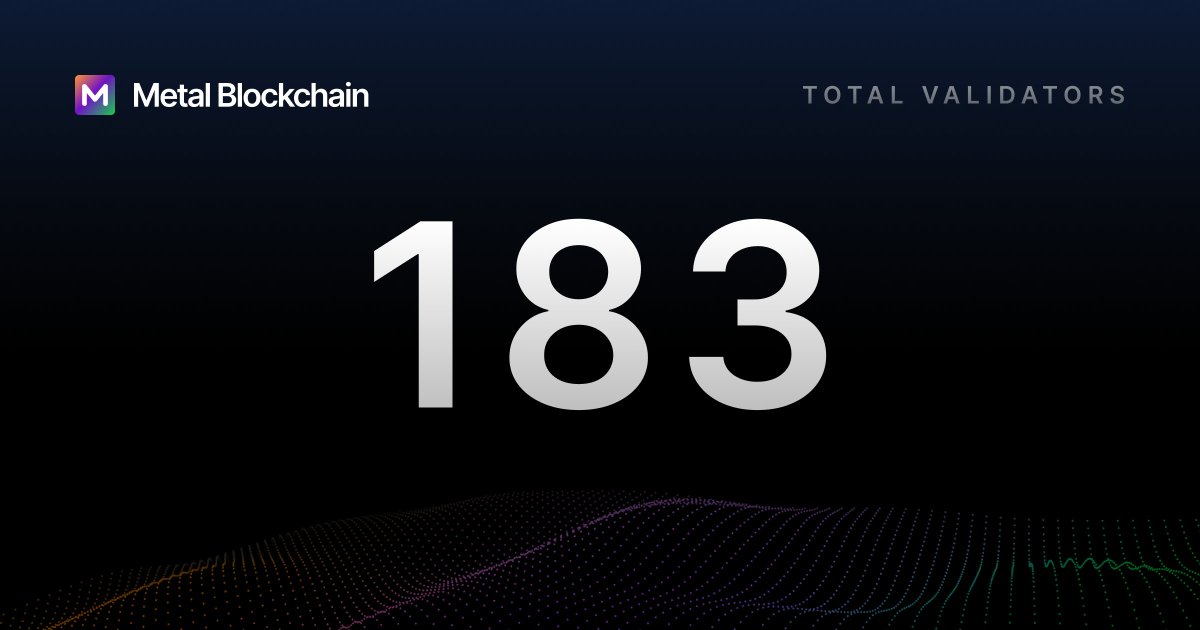 Metal Blockchain tweet media