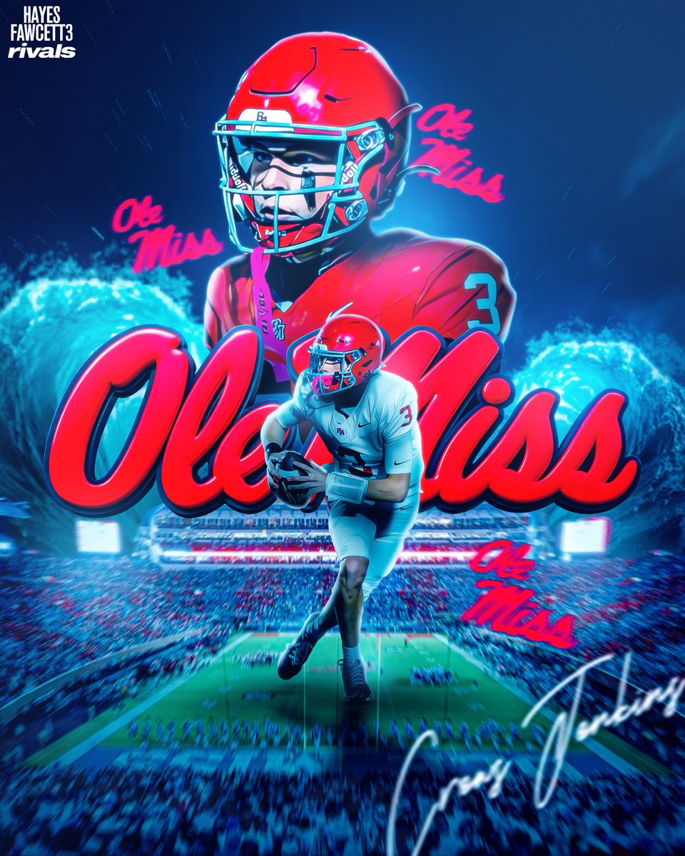 BREAKING: Class of 2027 QB Crews Jenkins has Committed to Ole Miss, he tells me for <a href="/Rivals/">Rivals</a> 
The 6’0 180 QB chose the Rebels over USF and Memphis 

“Ole Miss let’s do it”

on3.com/rivals/crews-j…
