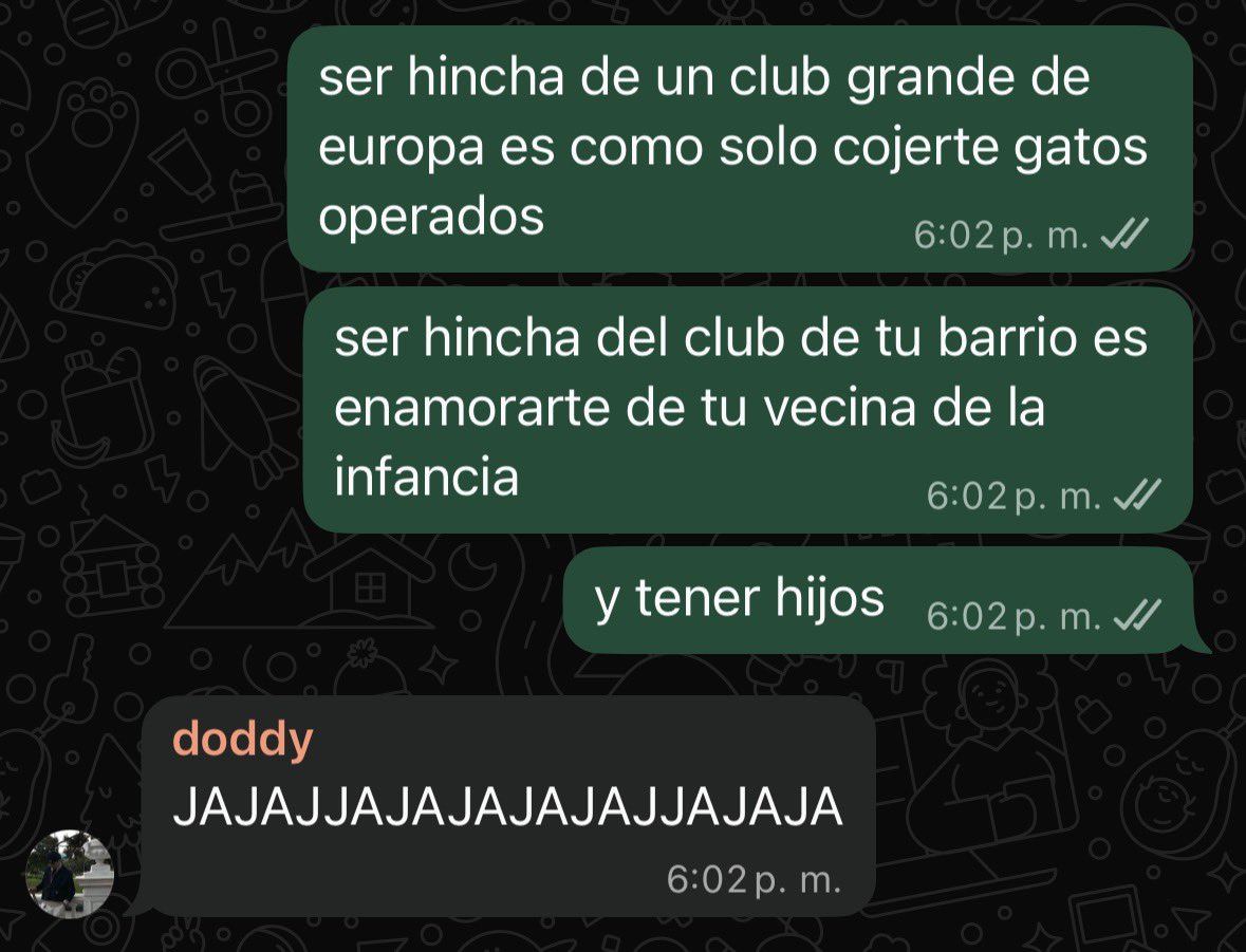 debatiendo con un amigo hincha del barcelona tiré esta que en mi cabeza era la mejor analogía de la historia