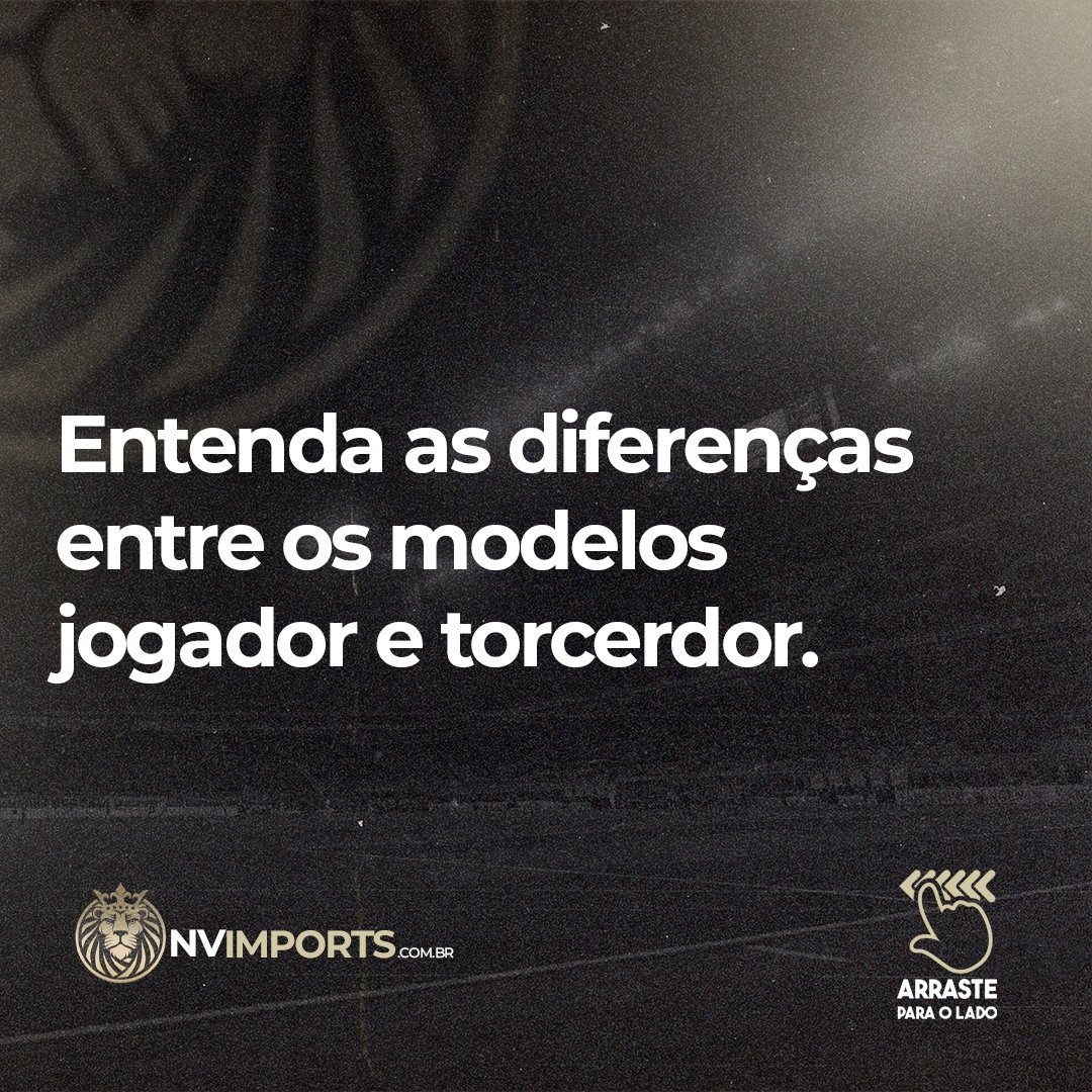 nvimpoorts's tweet photo. Você sabe qual a diferença entre o modelo torcedor e jogador que vendemos em nosso site? Entenda as características principais de cada modelo. 🦁

🛒 Acesse: https://t.co/1uaG51iNiK https://t.co/l1LYF741Ot