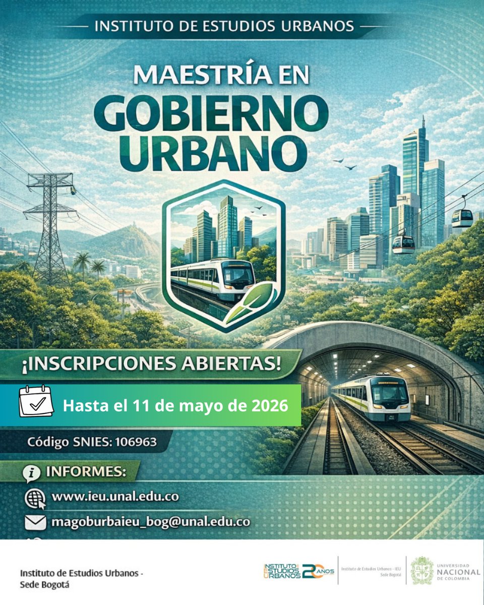 Instituto de Estudios Urbanos - UNAL tweet media