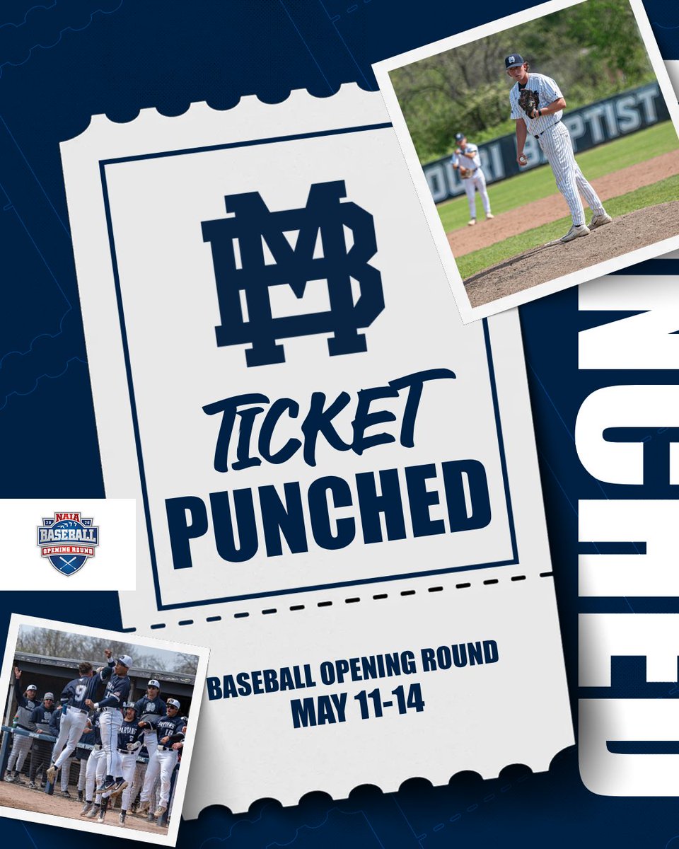 MBU_baseball's tweet photo. No. 7 MBU Baseball is set to begin postseason play as the No. 2 seed in the Williamsburg Bracket, taking on No. 3 William Carey (Miss.)! #SpartanUp

Read More: https://t.co/6SZ13lSlB8 https://t.co/FDQvSQMbfU