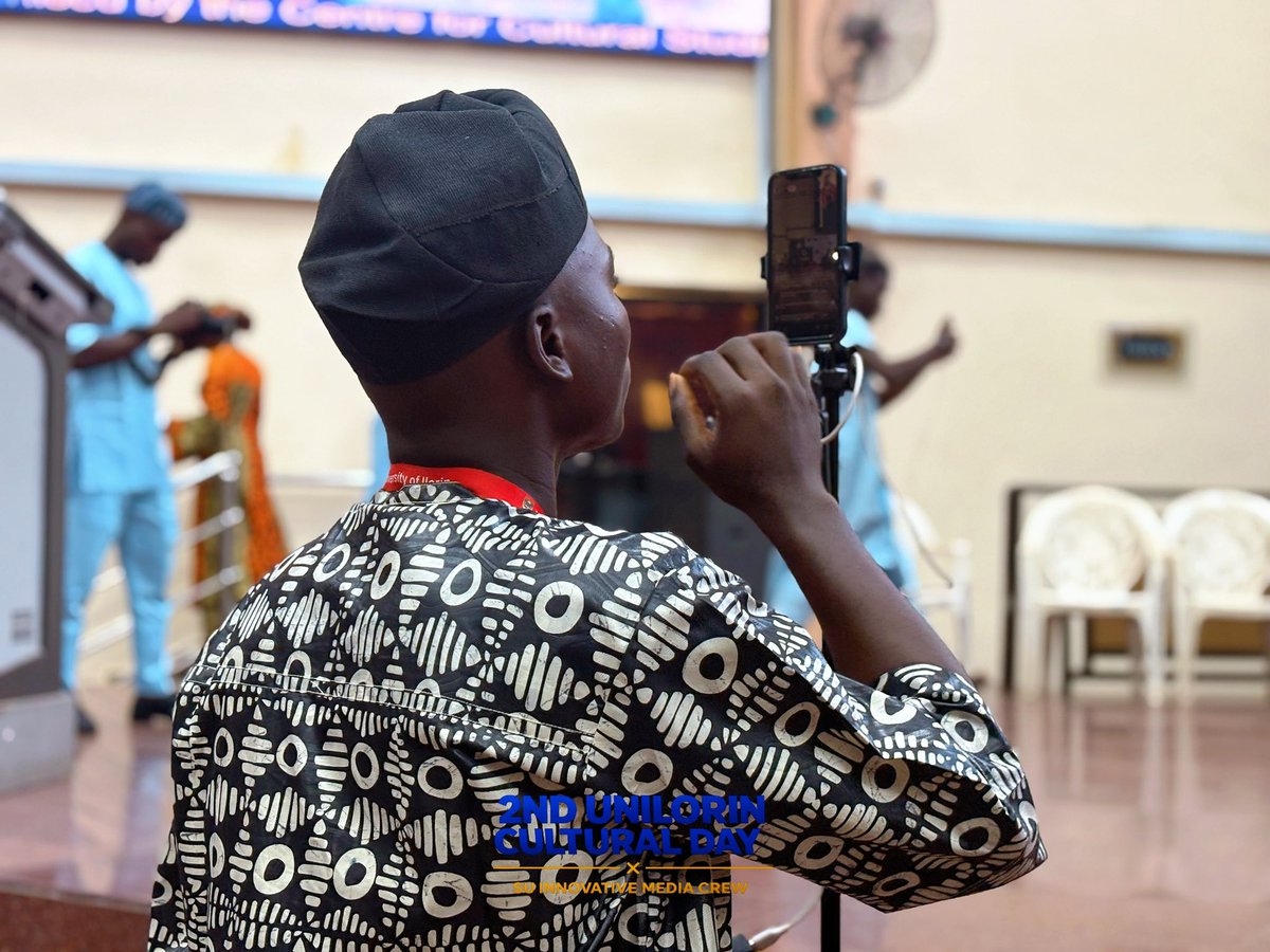 TheAdamMozeed's tweet photo. Mounted media effectively before, during and after the UNILORIN CULTURAL DAY 2026🎭💙!

Many thanks to my team members and the centre for working with us. Unto the next! https://t.co/wt0TMvBTut