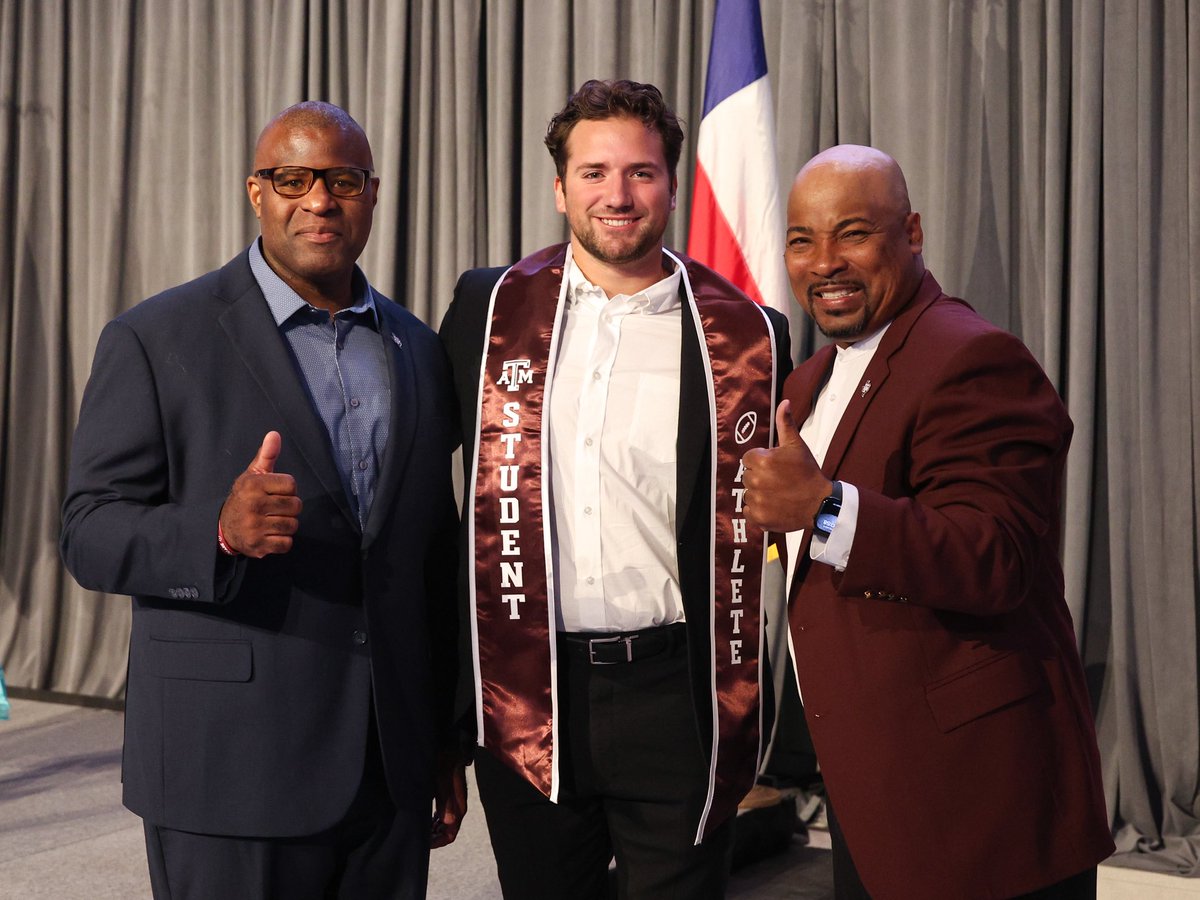 AggieFootball's tweet photo. A degree that reflects the tradition, discipline and hard work behind it. 

Congratulations to the Class of 2026🎓 https://t.co/afr0B37Vbm