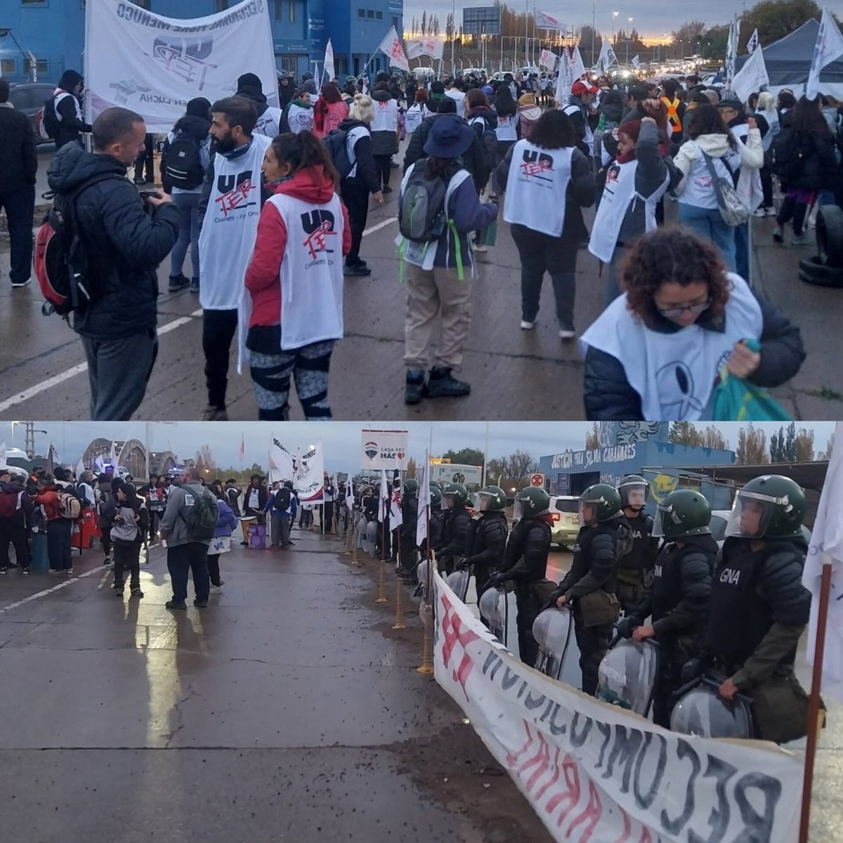 🚨🇦🇷 LA PATAGONIA ARGENTINA, EN CRISIS

Río Negro, Neuquén y Santa Cruz, las "provincias ricas" del país, enfrentan conflictos con docentes, personal de salud y empleados públicos por bajos salarios y demoras en los pagos.

Se multiplican los disturbios en las tres gobernaciones.