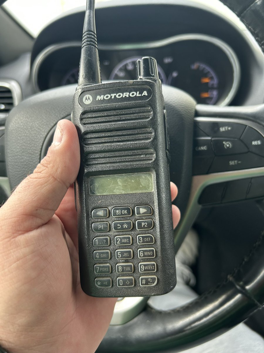 Swary81's tweet photo. First time of the season…radio came home with me today. 🤦🏻‍♂️ https://t.co/9TRvbXmLct
