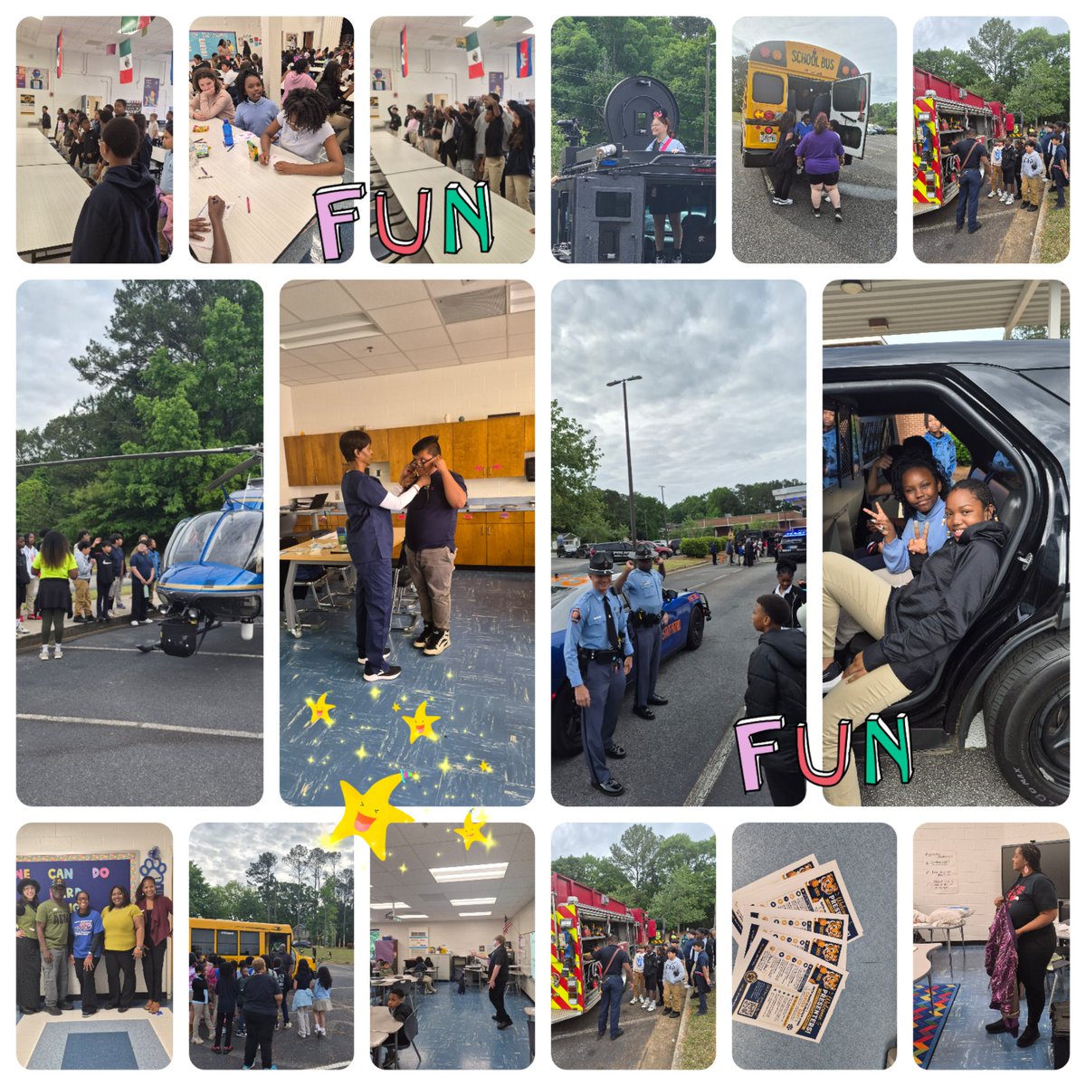 ACarrecia's tweet photo. Career Day Fun at SBE @SBE_HCS https://t.co/q4q5zZQL29