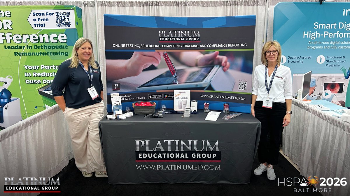 PlatinumEdGroup's tweet photo. Great conversations and new connections at #HSPA in Baltimore 🙌

Thanks to everyone who stopped by—we loved connecting and sharing how Platinum supports your goals.

Didn’t get a chance to connect? Let’s talk: https://t.co/iOR7aKcmKE https://t.co/ZpwaohHn7Q