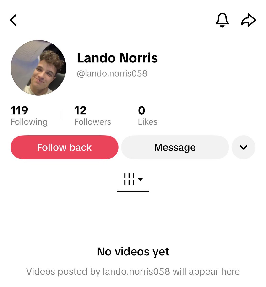 guys omg lando norris followed me 😍😍😍