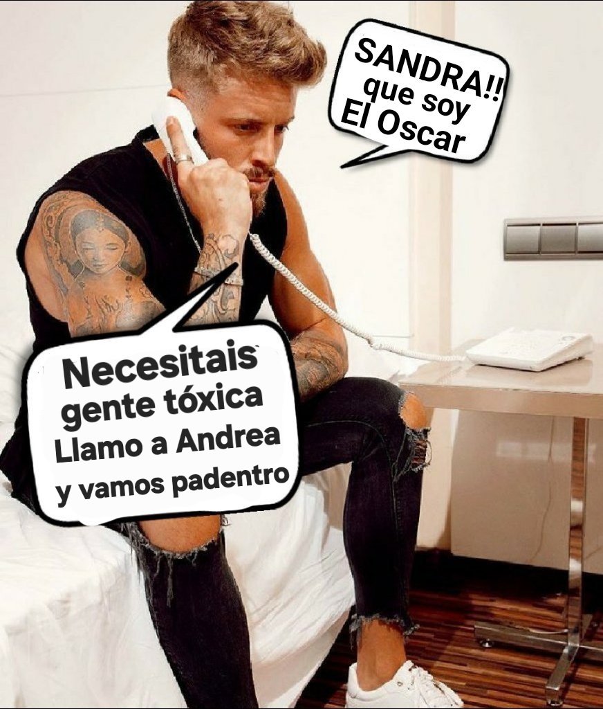 troleeitor's tweet photo. #laisladelastentaciones
#LaIslaDeLasTentaciones12

O esto se empieza a desmadrar y entra Montoya, Nayeli, la bizca  con Oscar y Manué o van a perder audiencia a punta pala.
#telecirco queremos CHICHA. Esto parece un documental social de LA2. JEFE DEL CASTING: DIMISIÓN https://t.co/WiDmA5PWPv