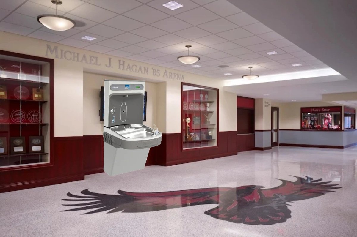 stupiddja's tweet photo. Per sources: St.Joe's new athletic director Ash Puri is not only bringing his experience from La Salle to Hawk Hill but will also bring the Elkay EZH2O LZS8WSLK into Hagan Arena. https://t.co/AJPWsIJKXv