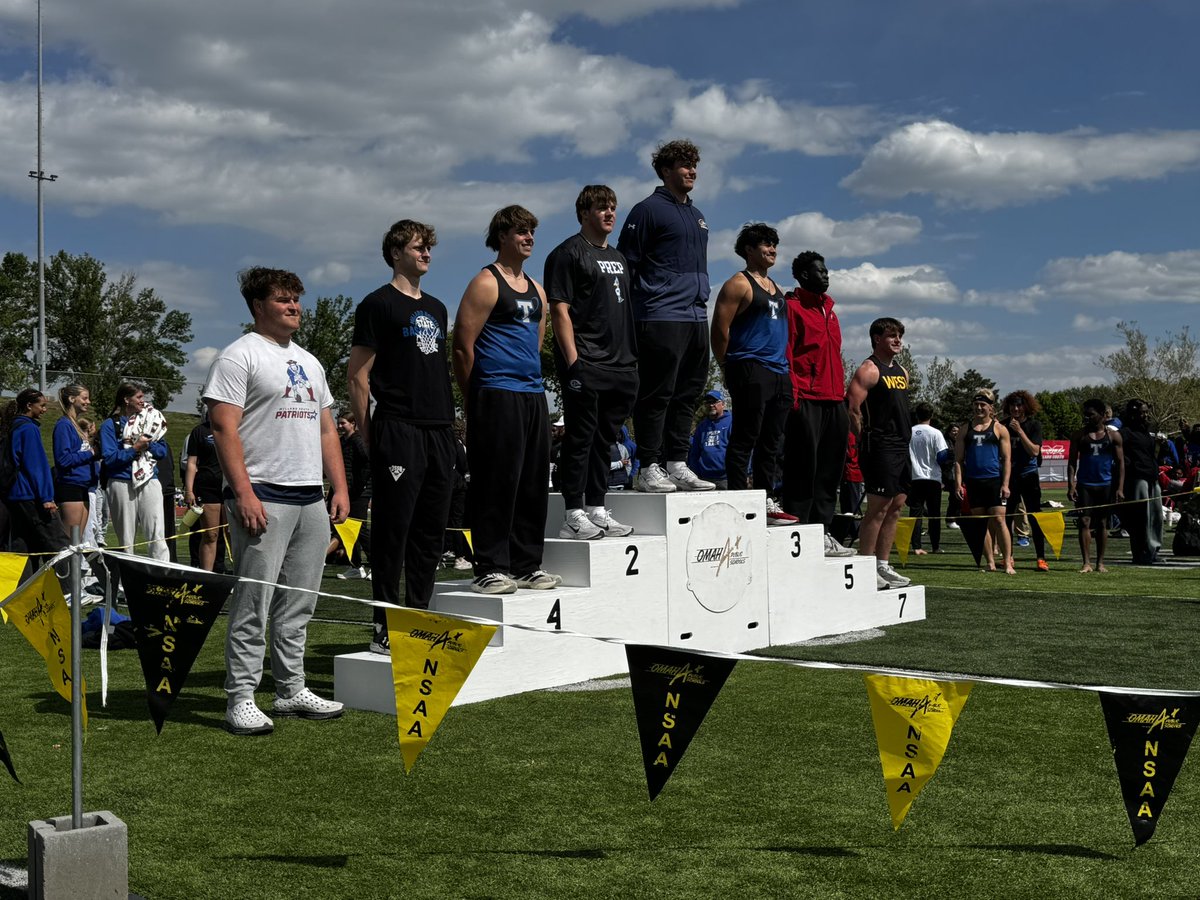 MillardNorthTF's tweet photo. Jack Chambers earned 6th PLACE with a throw of 146’ 11” in discus at the Varsity Metro Track &amp; Field Championships! Great work Jack! https://t.co/MxT6zZ8cYC