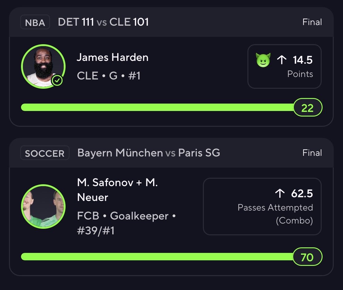 zadoelocks's tweet photo. CASH IT ! ✅
NBA x Soccer ✅
5/4/26 POTD ✅

#POTD #PrizePicks #PlayerProps #NBAHighlight #Gambling𝕏 #GamblingTwitter #discord 

Join Discord for More Plays 🎯
https://t.co/ujiNRWxsTE https://t.co/wq9dzNYvxr