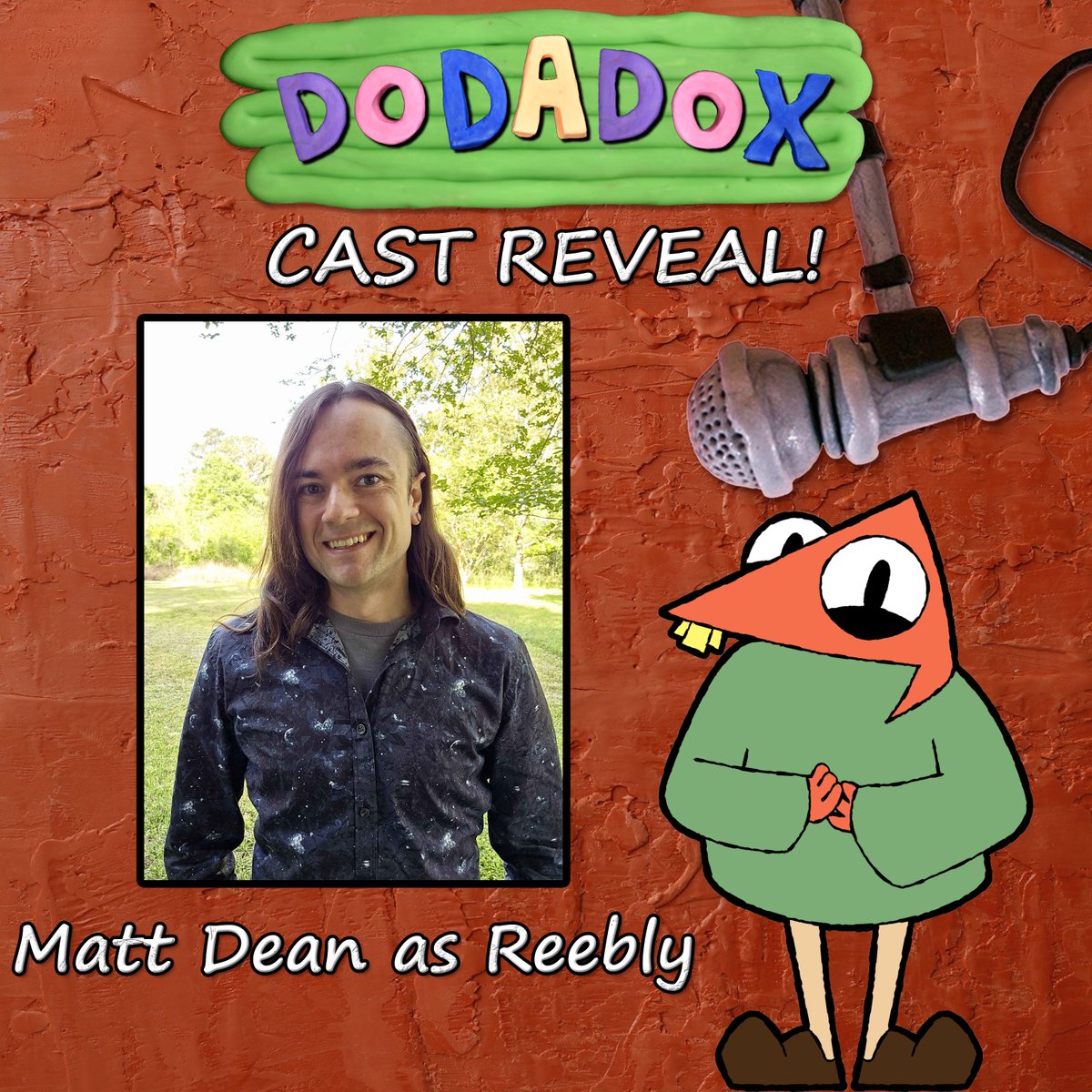 GlotLife's tweet photo. DODADOX VOICE CAST REVEAL!

Day 1: Matt Dean as Reebly 🔺🟢

[ Dodadox Indie Animation ] https://t.co/8JiuLIePJp